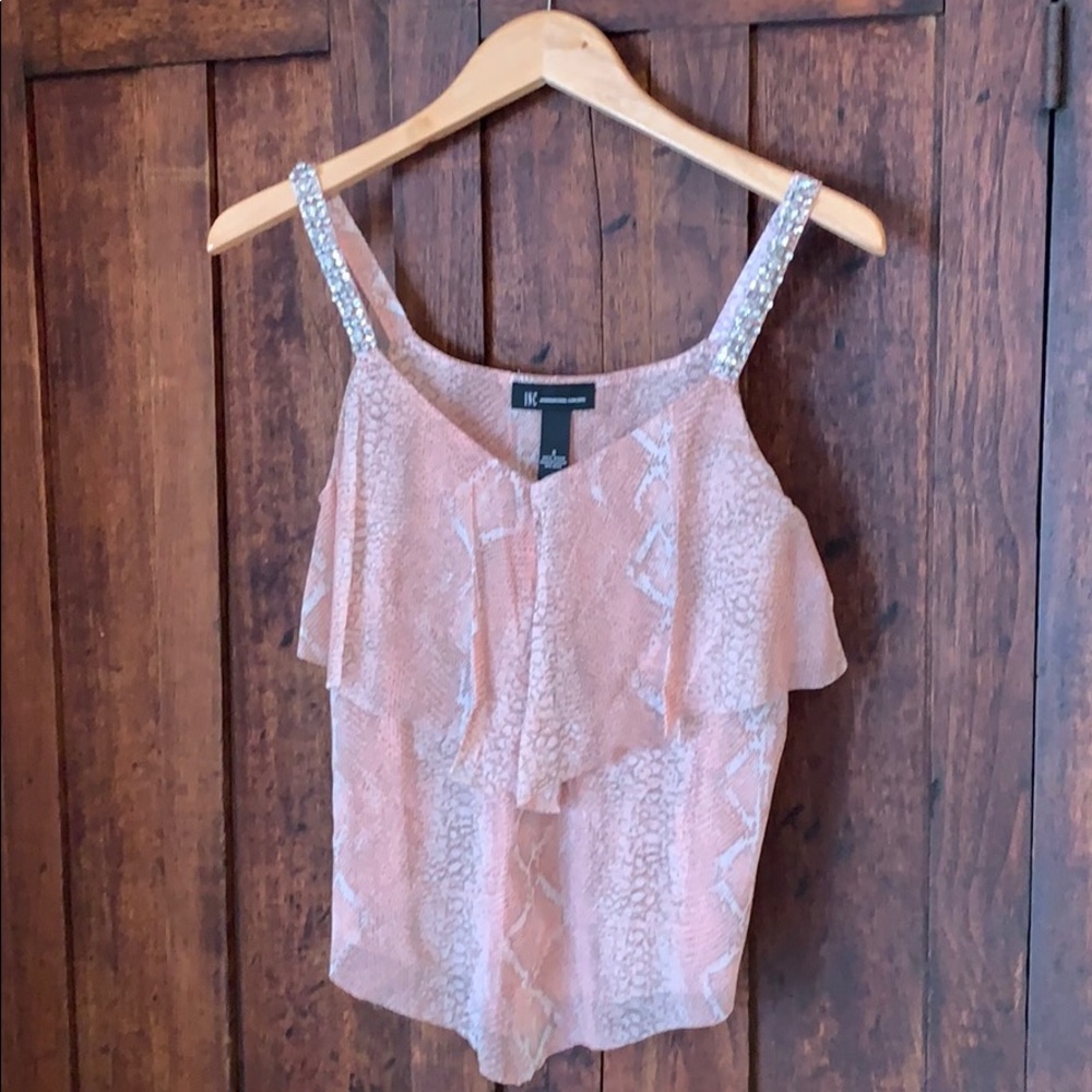 INC International Concepts Snakeskin Camisole Top